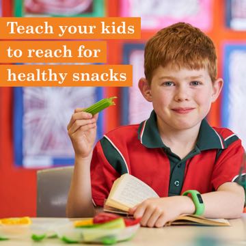 Teach your kids to reach for healthy snacks
