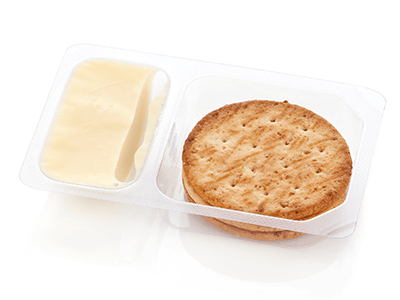 processed cheese dips and crackers