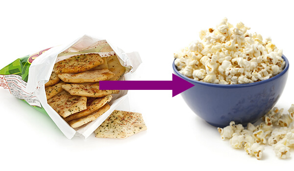swap bbq shapes for popcorn