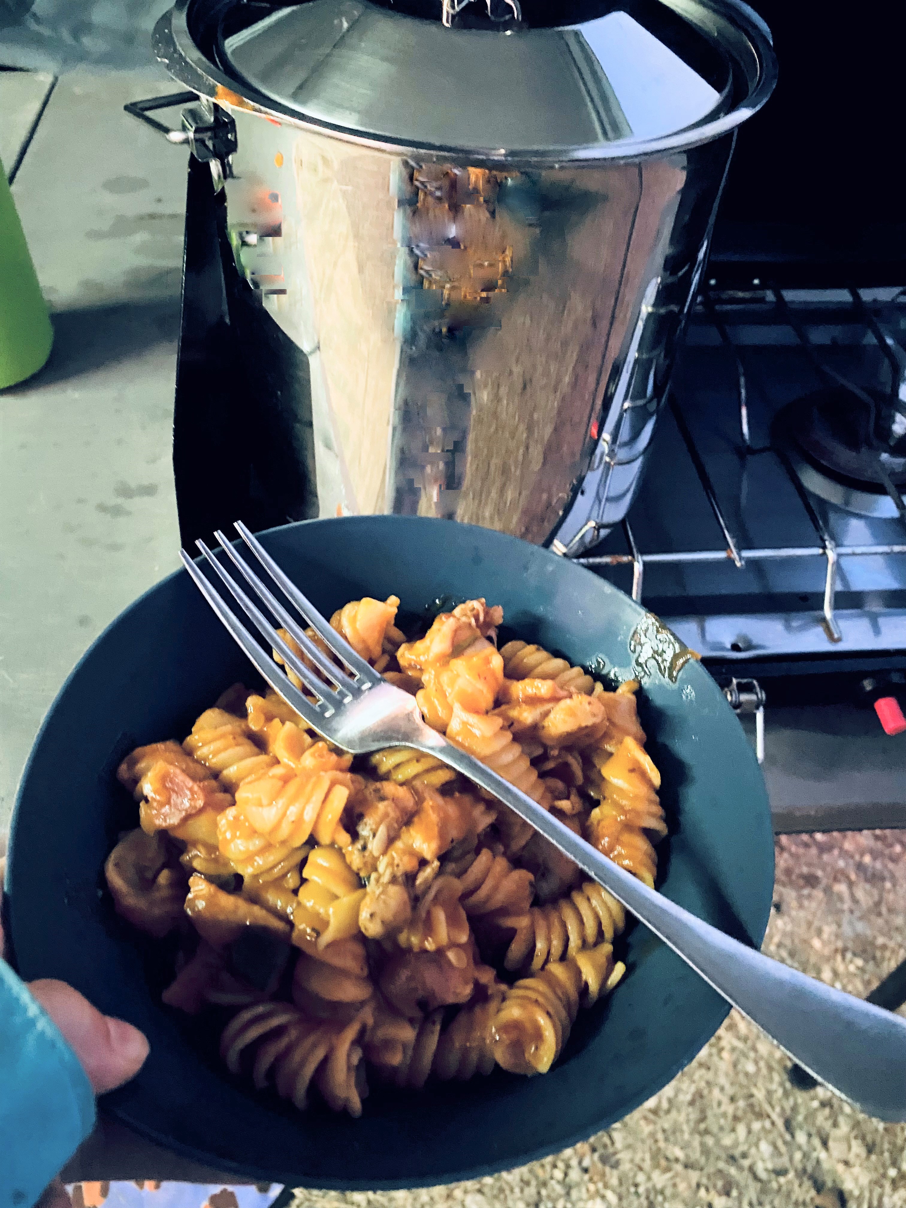 One pot camp pasta 