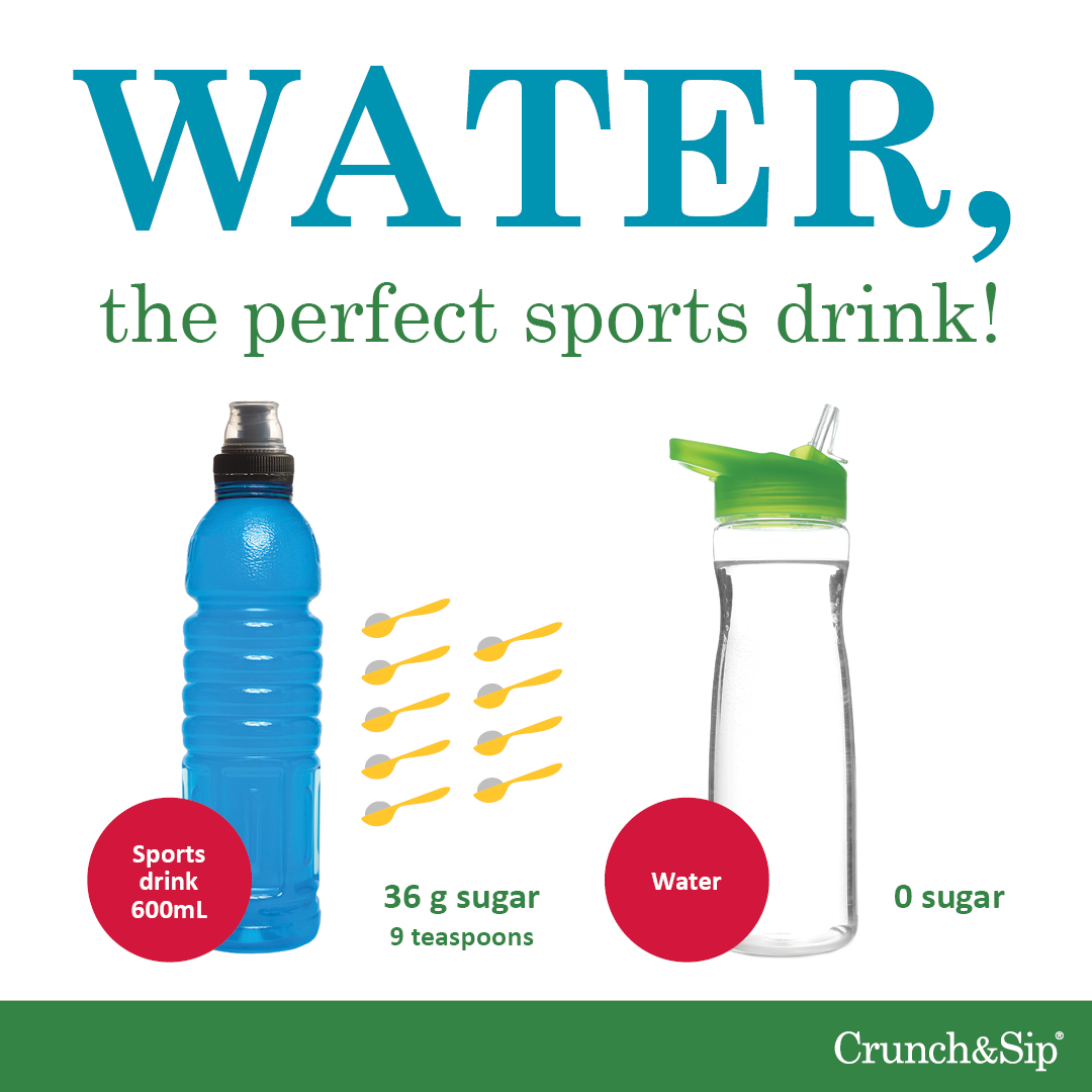 C&S social media tile - Water is the perfect sports drink 