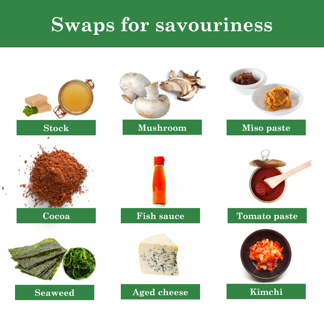 Swaps for savouriness